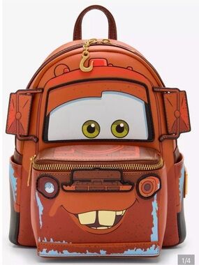 Loungefly Orange Mater Character Mini Backpack